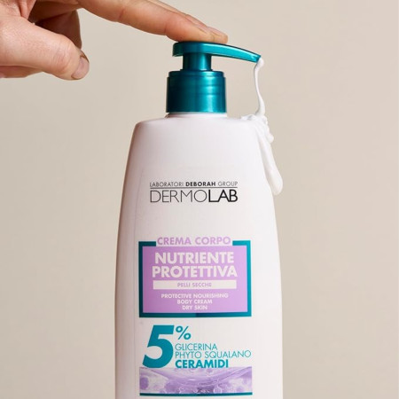 DermoLab vyživujúci a ochranný telový krém 100h, 400 ml