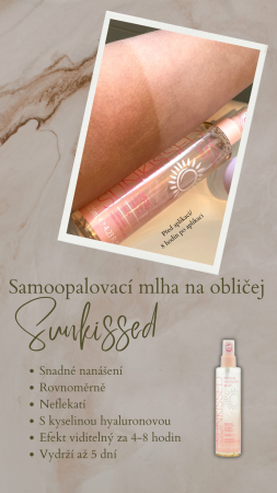 Sunkissed samoopaľovacia hmla na tvár Clean Ocean, 125ml