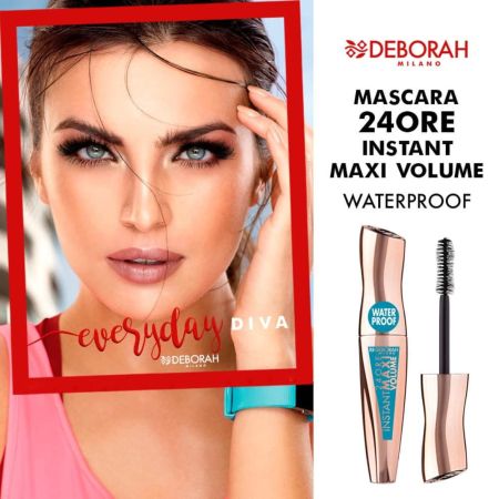 Deborah Milano vodoodolná riasenka pre maximálny objem 24ore, 12ml