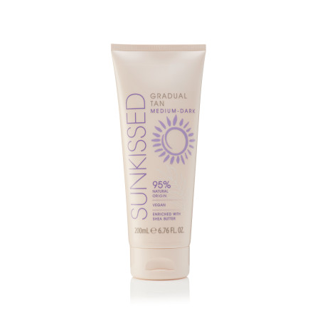 Sunkissed samoopaľovací krém s bambuckým maslom, Medium - Dark, 200ml