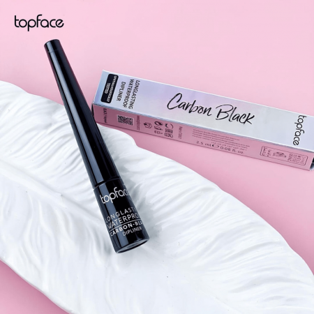 Topface dlhodržiaca vodeodolná linka na oči, Carbon Black, 2,5ml
