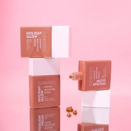 Sunkissed trblietavý tekutý bronzer Holiday Glow, 28ml