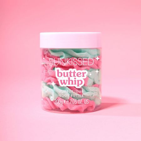 Sunkissed šľahané telové maslo Bubblicious, 200g