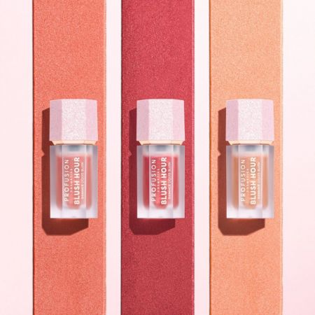 Profusion třpytivá tekutá líčena Shimmer Blushlighter Blush Hour, 6ml