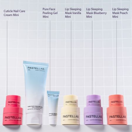 Pastel Cosmetics darčeková sada na pery, pleť a nechty, Pastel Lab Mini Must Have Set, 5ks