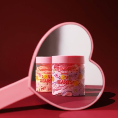 Sunkissed šľahané telové maslo Love Hearts Butter Whip, Pineapple Smoothie, 200g