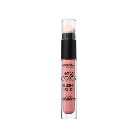 Deborah Milano trblietavá tekutá lícenka a rúž 2v1 Easy Color, 4,6g