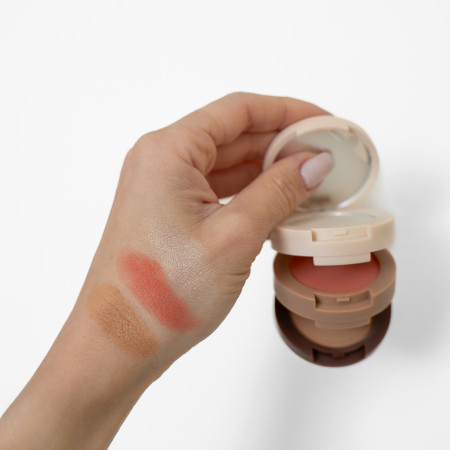 Flormar paletka trio 3v1, Latte Addiction Sculpting Trio, 2,6g