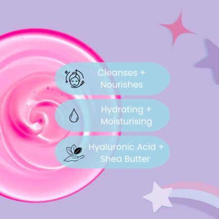 Face Facts sprchový gél s vôňou cukrovej vaty, Sweet Skin - Candy Floss Shower Gél, 380ml