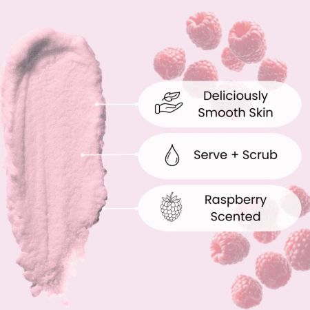 Face Facts cukrový telový peeling, Scuup - Raspberry Ripple Sugar Body Scrub, 350g