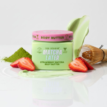 Yes Studio telové maslo, Strawberry Matcha, 400g