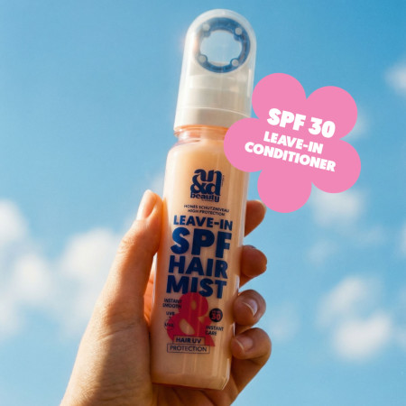 AN&D vyživujúca hmla na vlasy s ochranou SPF30, Leave-in SPF Hair Mist, 100ml