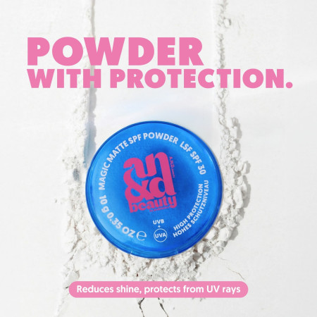 AN&D ochranný zmatňujúci fixačný sypký púder s SPF30, Magic Matte SPF Powder, 10g 