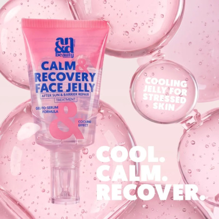 AN&D regeneračná ukľudňujúca gélová jelly emulzia po opaľovaní, Calm & Recover Face Jelly, 