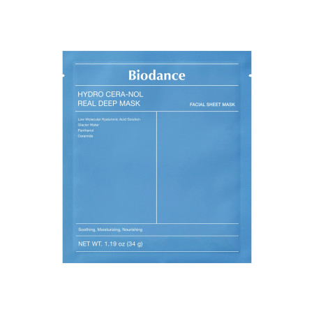 Biodance hydratačná hydrogélová ukľudňujúca pleťová maska,Hydro Cera-nol Real Deep Mask, 1ks