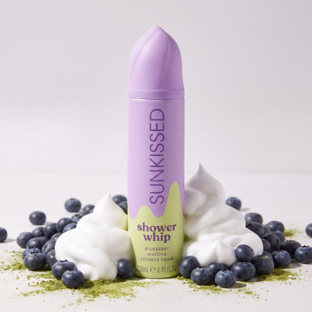 Sunkissed šľahačková sprchová pena Shower Whip Blueberry Matcha, 250ml