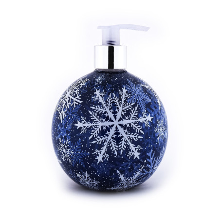 Tri Coastal tekuté mydlo na ruky vo vianočnom dizajne – guľa, Snow Flurries, 500 ml